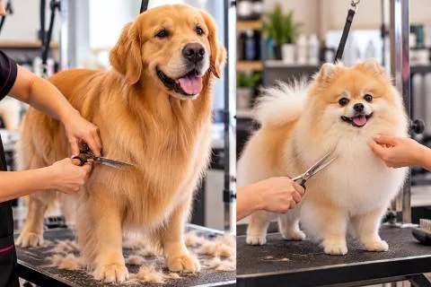 Trimming em Golden e Spitz