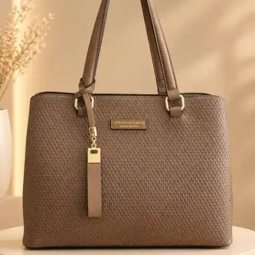 Bolsa Veryrio de ombro texturizada