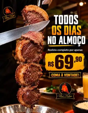 RODÍZIO ALMOÇO SÁBADOS DOMINGO E FERIADOS 89,90