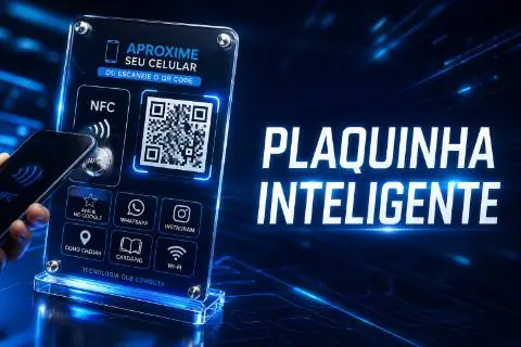 Plaquinha NFC e QR 