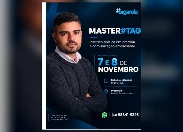 Master#Tag · 7 e 8 de novembro · Presencial no Buritis