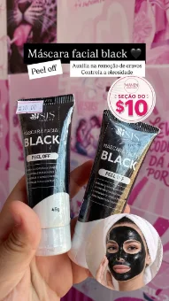 Máscara facial black