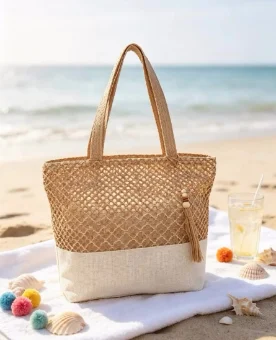Bolsa de Palha Feminina