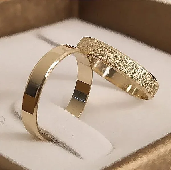 Aliança de ouro 18k