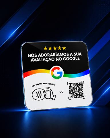 Placa de Avaliação do Google NFC