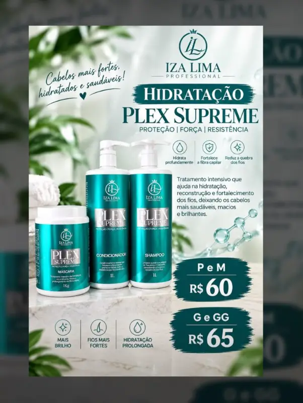Hidratação Plex Supreme + Escova